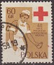 Poland - 1959 - Cruz Roja - 60 Groszv - Multicolor - Polonia, Red Cross - Scott 869 - The girl with the red cross - 0